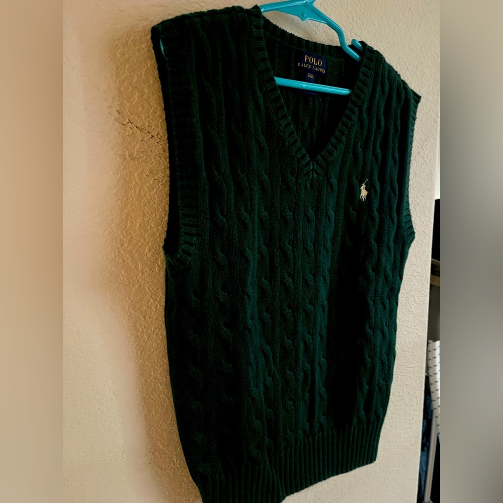 Ralph Lauren Green Classic Knit Sweater